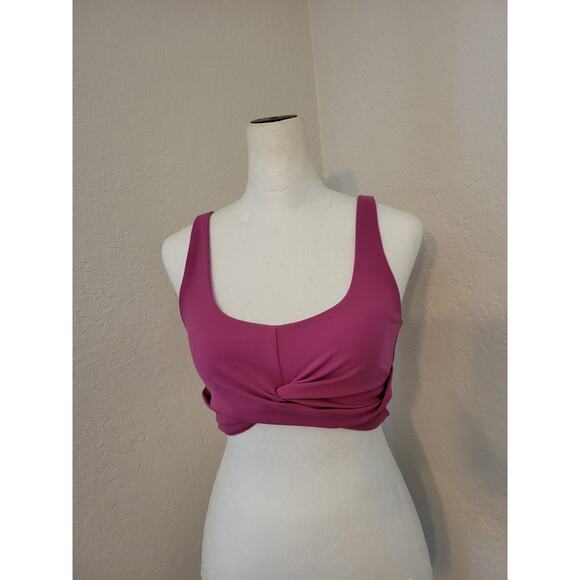 L Space Active Twist of Fate‎ Sports Bra Women's Small Fuschia Athleisure Gym - Picture 2 of 13